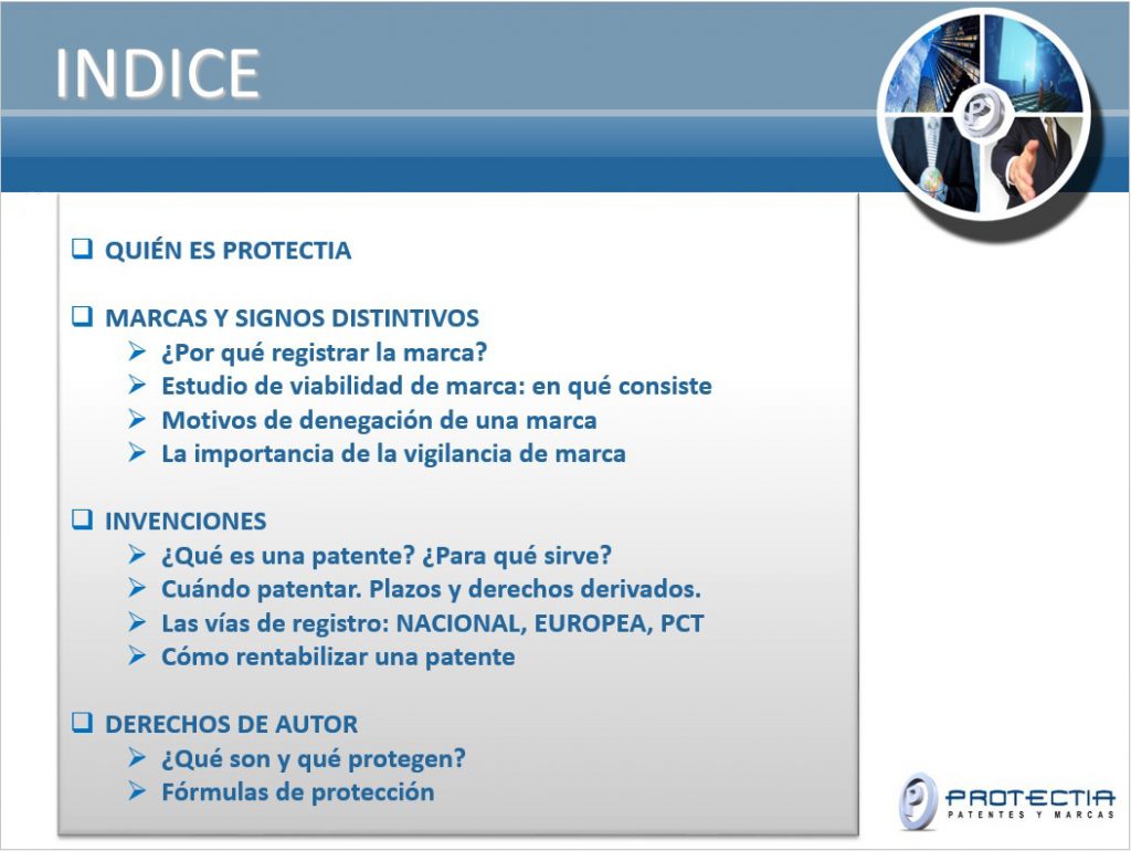 indice presentación