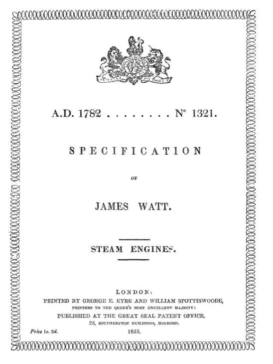 steam engines patent